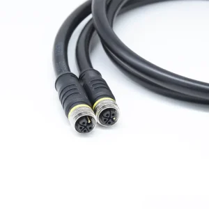 M12 Connector 4 Pin L Code Welding Power Cable Adapter Shielded Female Aviation Plug Waterproof Connector M12 Sensor Cable