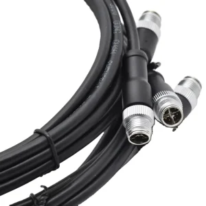 M12 Connector 8 Pin X Code Industrial Welding Cable IP67 Waterproof Cable Connector Panel Mount Automotive Male Plug Connector