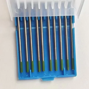 Pure Tungsten WP Green Head Tungsten Electrode for Tig Welding 150mm 175mm Length