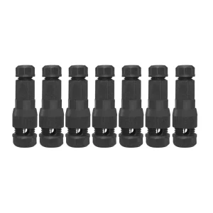 Quick Connect Wire Splice Connectors No Tool Required Durable Nylon PA66 12A Capacity Round Shape for Garden Lights