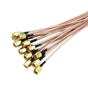 RG316 SMA Male to SMA Female Coaxial Pigtail Cable Copper Solid Conductor for Communication Antenna Connection