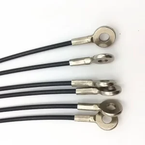 Safety Silver Surface Treated Vinyl Coated Stainless Steel Light Welding Wire Rope Swaged Eyelet Terminals Steel Structural