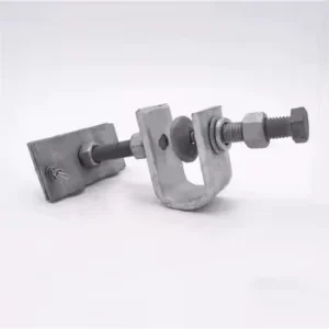Secure Silver Hot Dip Galvanized Suspension Lead Clamp for Optical Cable Telecom Power Line Tower Pole Accessory