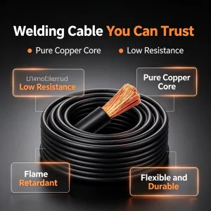 Size Custom Welding Cable Super Flexible Welding Cable Bendable Wire for Handheld Welder Household Maintenance Wiring