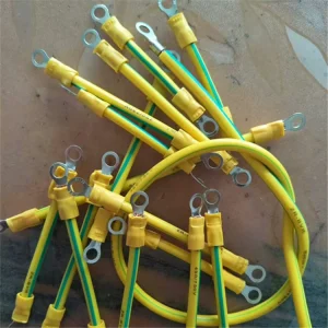 Static Bonding Jumper Cable Flexible Copper Core Anti static Equalizing Lead for Truck Fuel Tanker