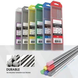 TIG Welding Rods 150mm & 175mm Wt20 Wl20 Wc20 Wl15 Tungsten Electrode for Aluminium Alloy Steel Welding