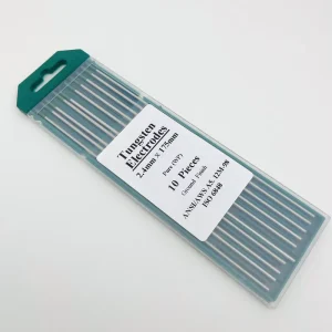 TIG Welding Tungsten Rod Pure Tungsten (Green, WP) (2.4*175mm) High Arc Initiation Voltage