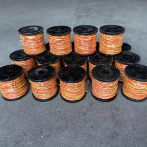Thermocouple Wire Type K 0.711mm Standard Density Fiber Glass Insulation Red & Yellow 100m Roll for Post Weld Heat Treatment