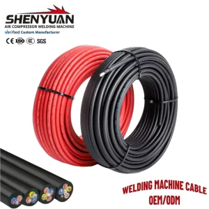 Ultra Flexible High Conductivity Welding Cable Pure Copper Core Heavy Duty Industrial Welding Cable Custom Length