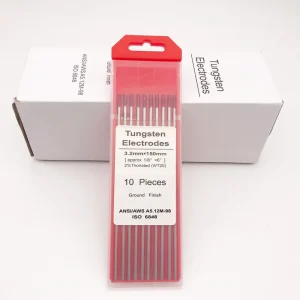 WT20 1.6x175mm TIG Welding Tungsten Red Electrodes 2% Thoriated Welding Rod for Welding Stainless Steel Carbon Steel
