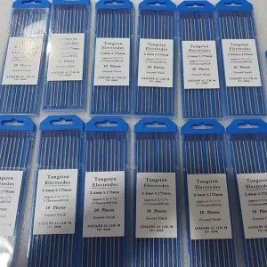 WT20 MSGP Tungsten Electrode Red Tip EWTh-2 ASTM A5.12 ISO6848 TIG Welding Tungsten Rod for Stainless Steel Carbon Steel Shaanxi