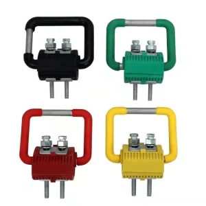Waterproof Clamp Connector Insulated Perforated Grounding Clip Aluminum Terminal Lugs Acid Washed 230V Rated Model JJCD