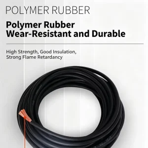 Welding Cable Stranded Copper Conductor High Conductivity Industrial Electric Welding Equipment Connection 2 AWG