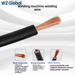 YH Welding Cable Rubber Flexible 200V 400V DC Portable Welder Machine Secondary Lead Cable 16mm² 25mm² 35mm² 50mm² 70mm² 95mm²